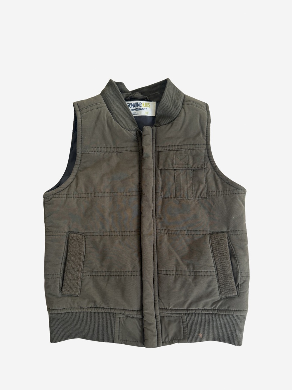 OshKosh B'gosh Olive Quilted Vest for Kids